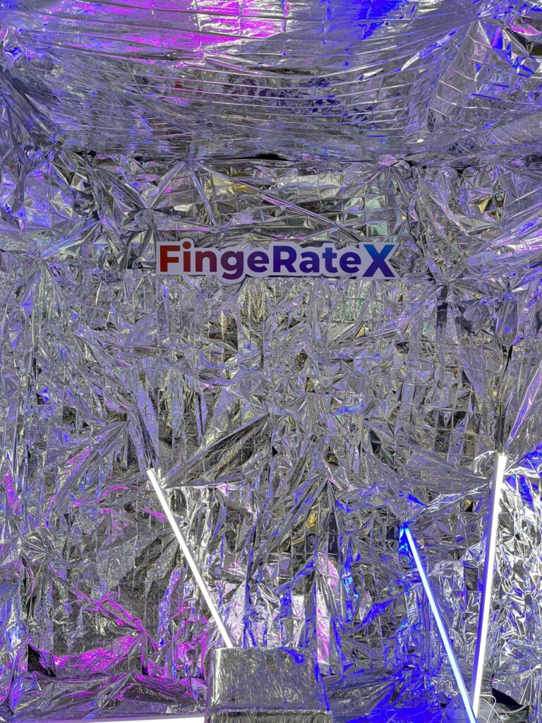 Photo zone of the exhibition FingeRate X