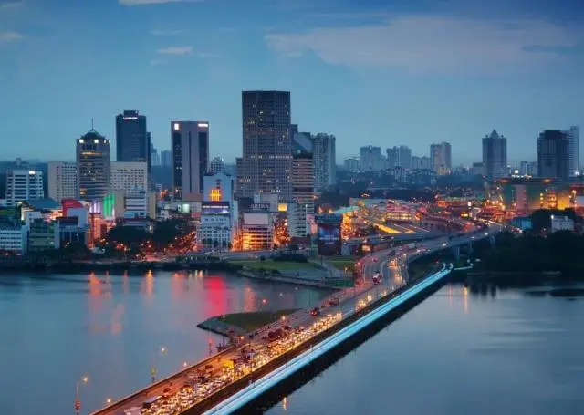 Photo of Johor Baru and its bridge